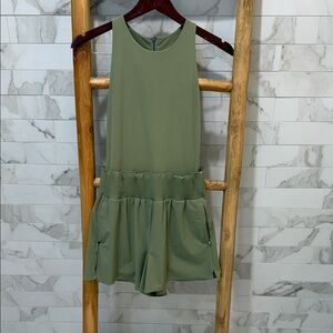 Athleta Olive Sleeveless romper XS